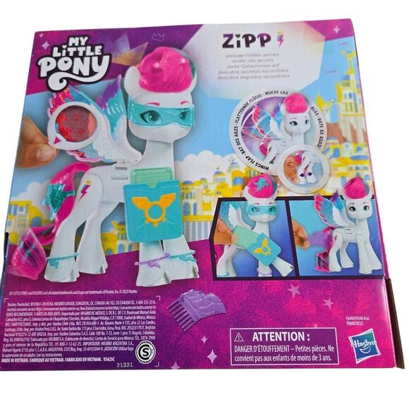 My Little Pony Dolls Zipp Storm Wing Surprise, 5.5-inch Toy with Wings and Acces - Picture 4 of 4
